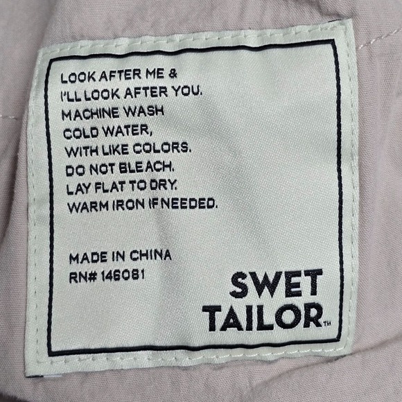 Swet Tailor pants Mens 33x32 (Fits 33x30) Beige Slim Performance Stretch‎ Golf - Picture 8 of 14